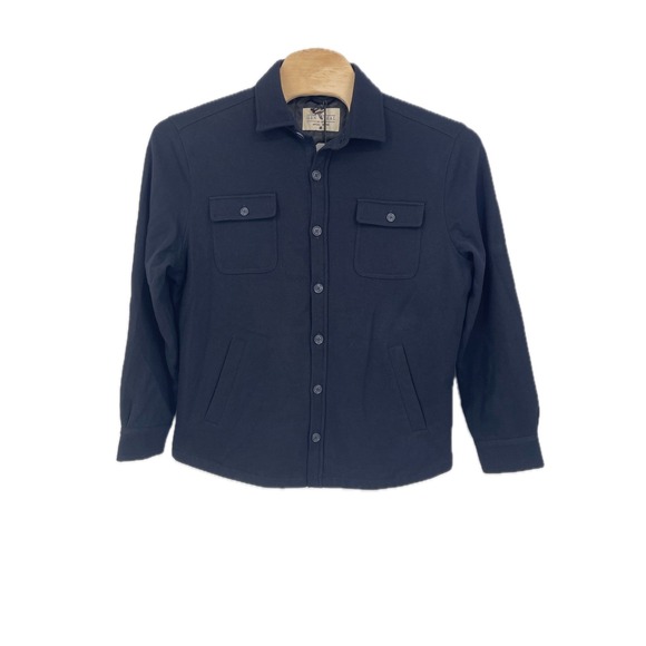 NWT GENTEAL Rainier Shirt Jacket Navy Blue Wool Blend Men's Size L - Picture 6 of 12